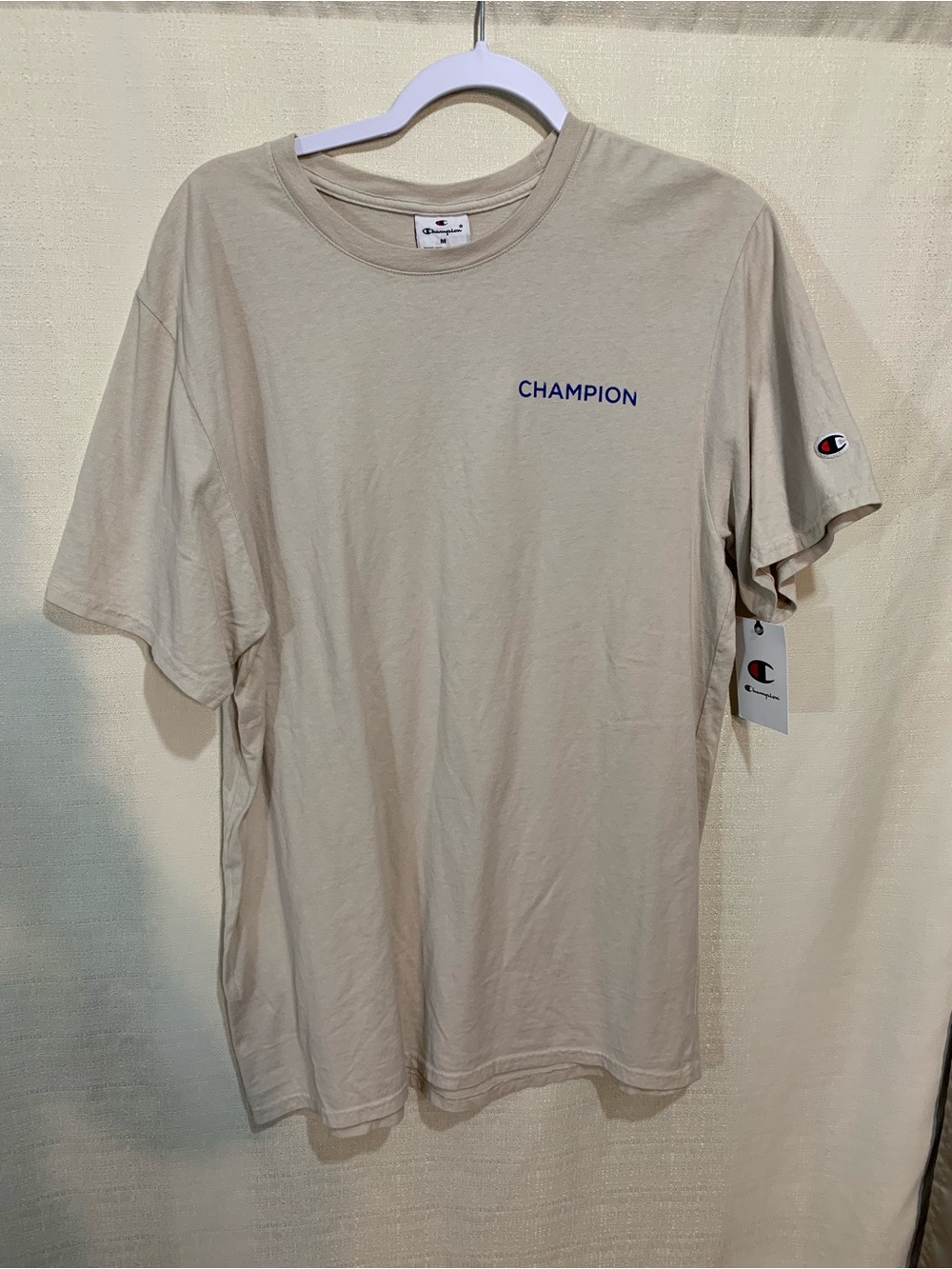 Champion Men’s Beige Short Sleeve Logo Tee a3/111